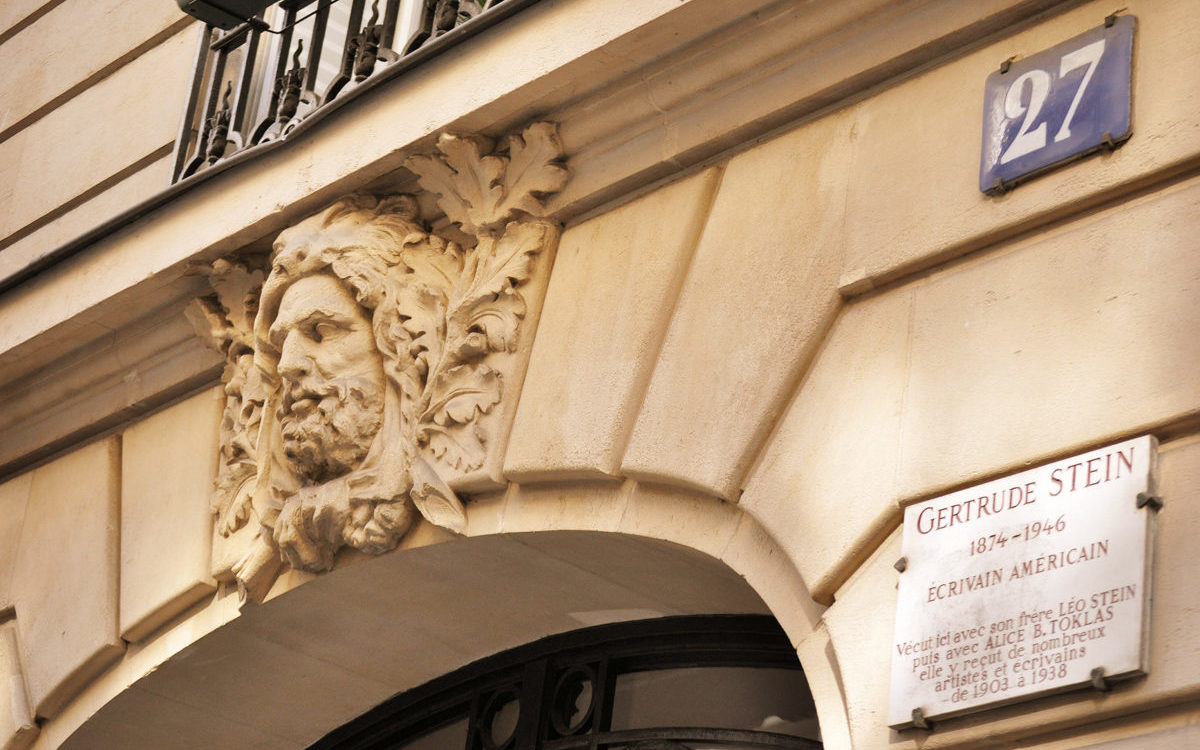 Entrance to Gertrude Stein home in Paris.